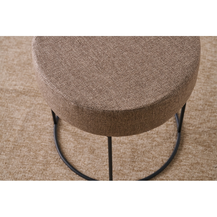 Poef RELO Ø 40 cm bruin