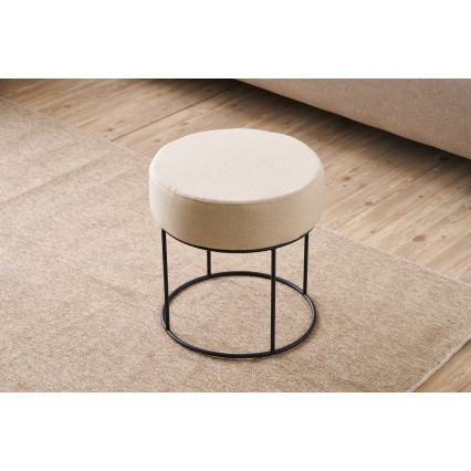 Poef RELO, Ø 40 cm, crème