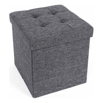 Poef SULTAN 38x38 cm grijs