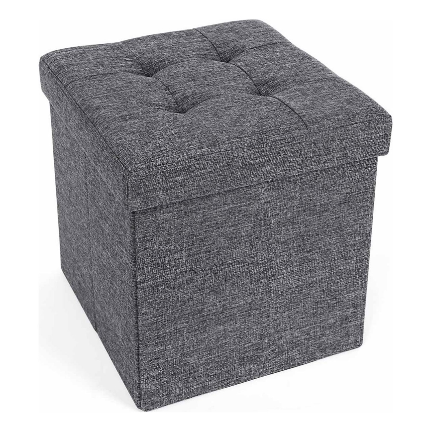 Poef SULTAN 38x38 cm grijs