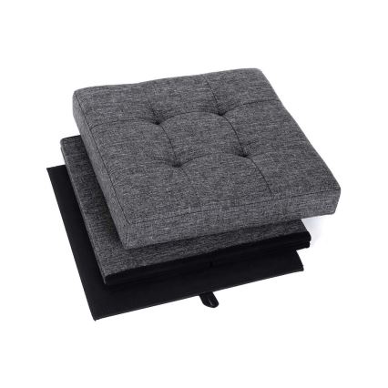 Poef SULTAN 38x38 cm grijs