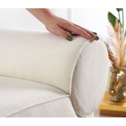 Poef TIKI 47x45 cm crème