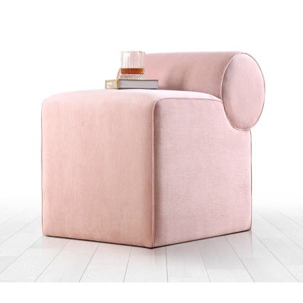 Poef TIKI 47x45 cm roze