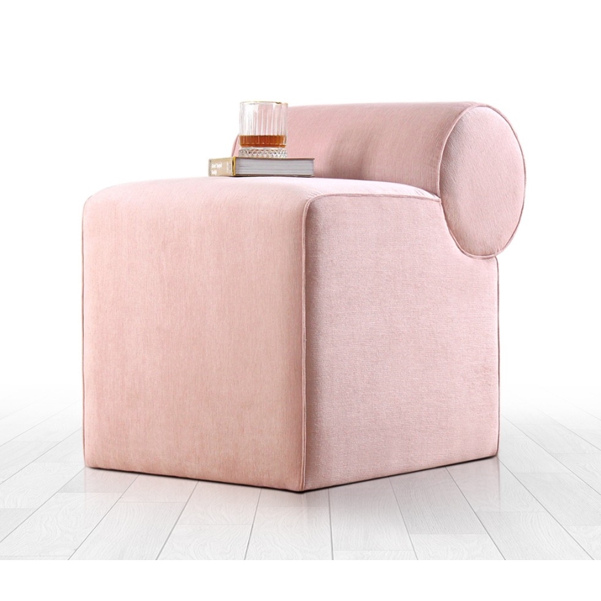 Poef TIKI 47x45 cm roze