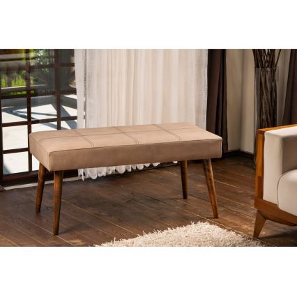 Poef VITO 46x92 cm bruin