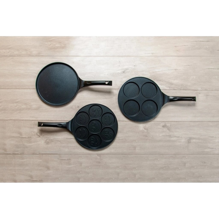 Poêle à crêpes KITCHISIMO 26 cm, noire