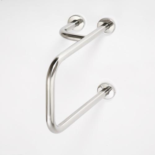 Poignée 23,5x38 cm inox/argentée