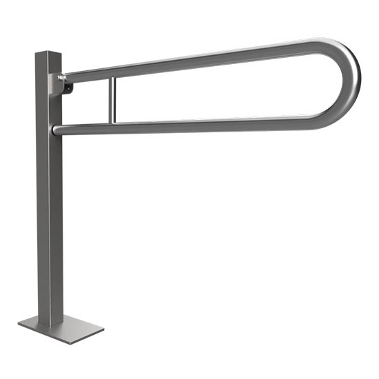 Poignée rabattable 15,3 x 87 cm inox/argenté