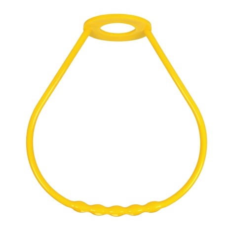 Poignée suspension plastique jaune