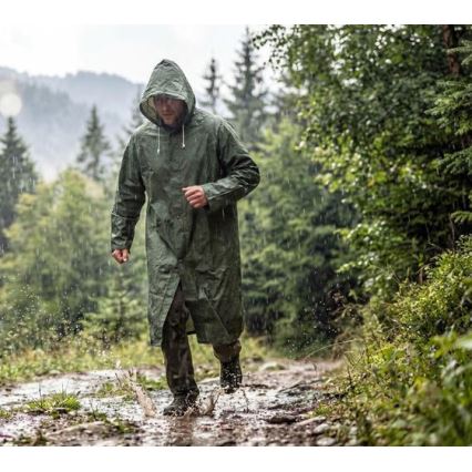 Poncho de pluie 120 cm vert