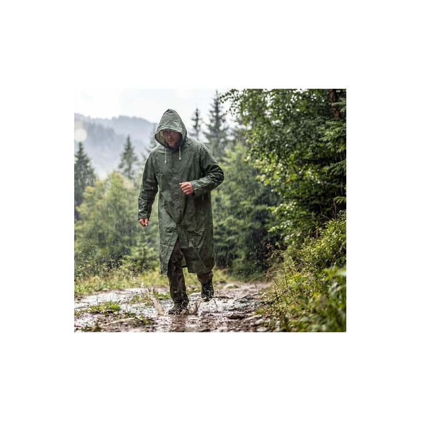 Poncho de pluie 120 cm vert