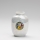 Porselein vaas 12,5x9 cm parelmoer wit genaden