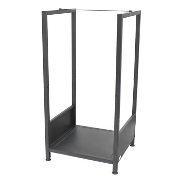 Porte-bûches 39x35x76 cm noir