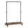 Porte-manteau mobile sur roulettes LINEA marron/noir