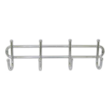 Porte-manteau mural 10,5x37 cm chrome brillant