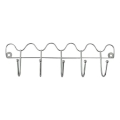 Porte-manteau mural 10x34,5 cm chromé brillant