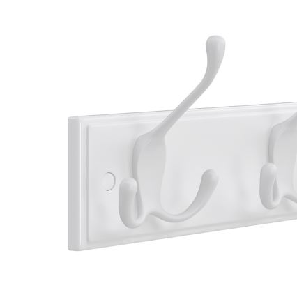 Porte-manteau mural KATE 40x11x7 cm blanc