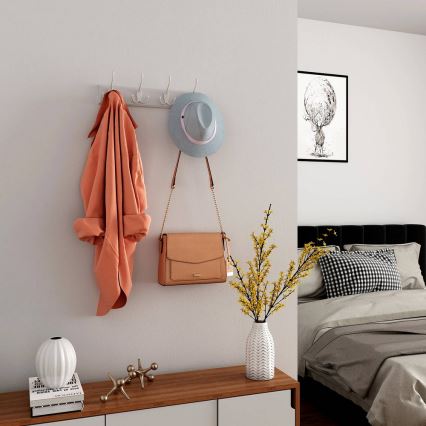 Porte-manteau mural KATE blanc