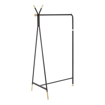 Porte-manteau sur pied 165x91 cm CHENE noir/beige