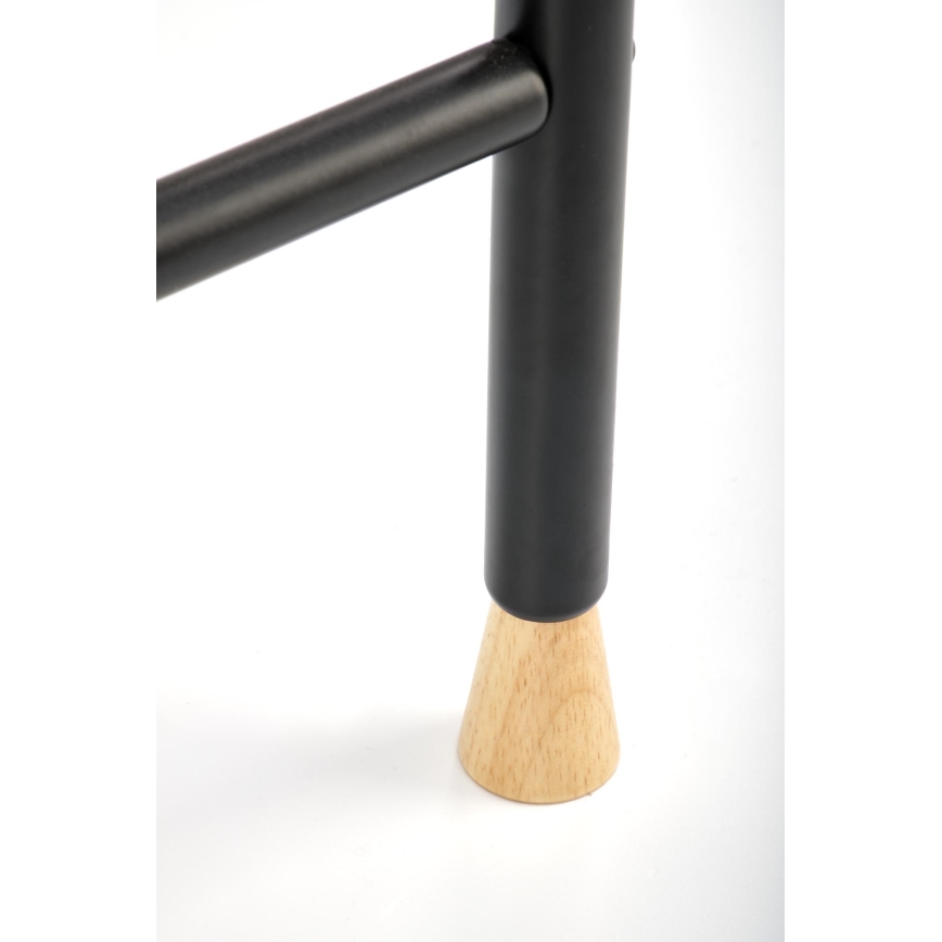 Porte-manteau sur pied 165x91 cm CHENE noir/beige