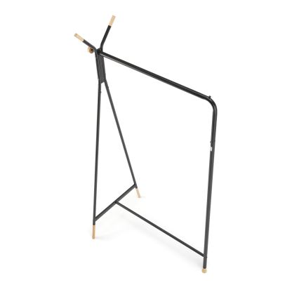 Porte-manteau sur pied 165x91 cm CHENE noir/beige