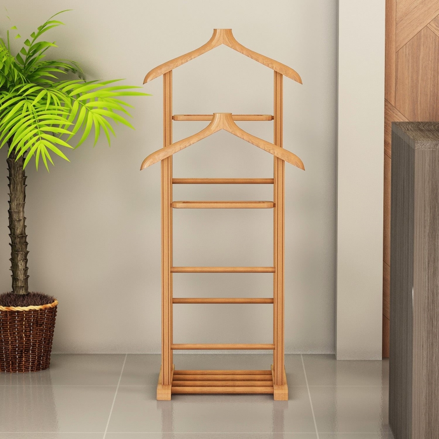 Porte-manteau sur pied BIBI marron