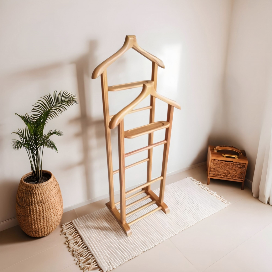 Porte-manteau sur pied BIBI marron