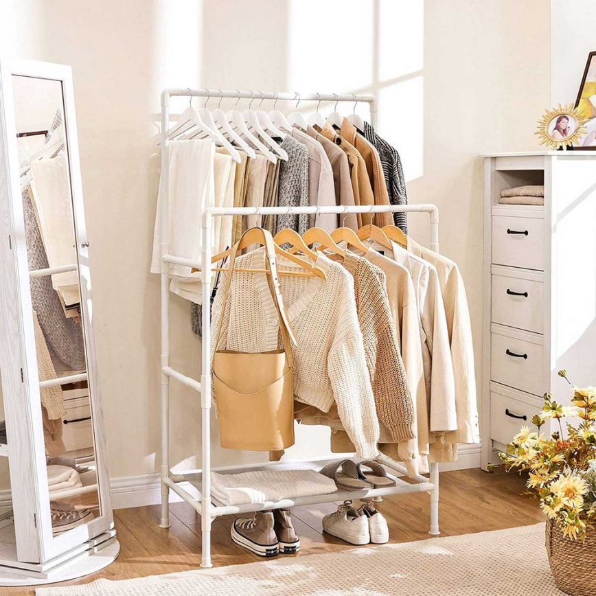 Porte-manteau sur pied LINEA blanc