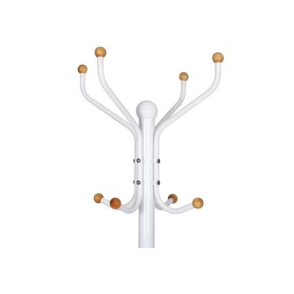Porte-manteau sur pied LINEA blanc
