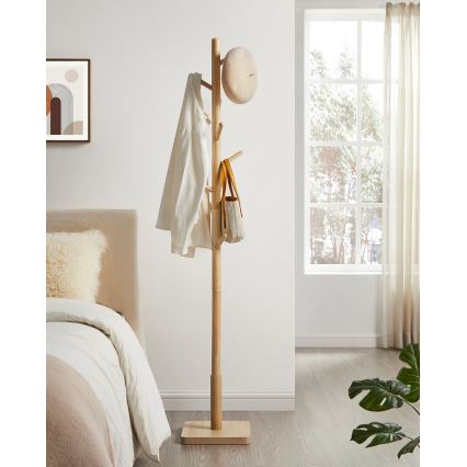 Porte-manteau sur pied LINEA marron