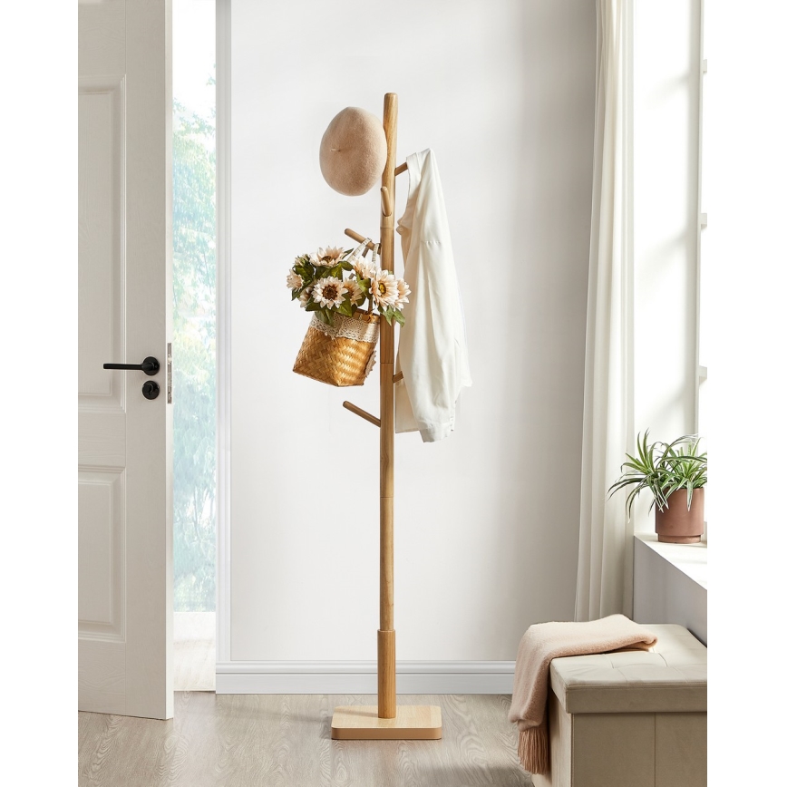 Porte-manteau sur pied LINEA marron