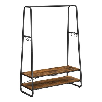 Porte-manteau sur pied LINEA marron/noir