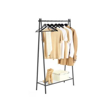 Porte-manteau sur pied LINEA, noir