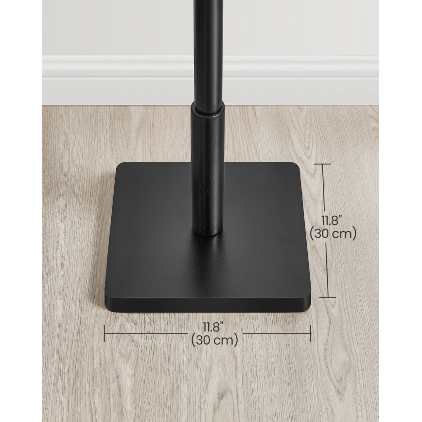 Porte-manteau sur pied LINEA, noir