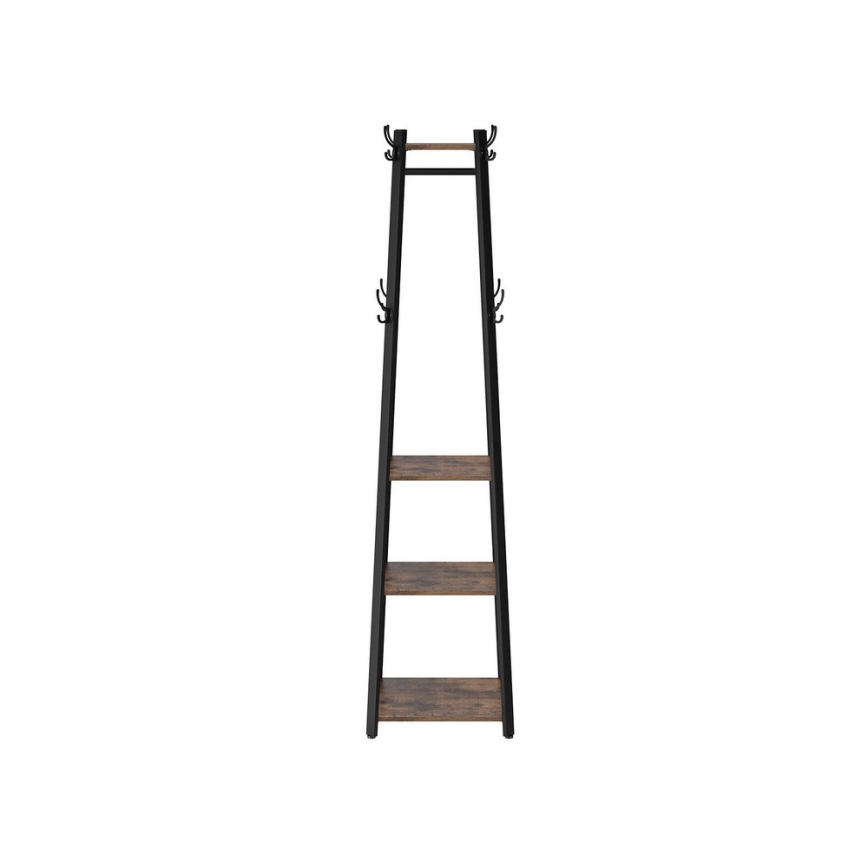 Porte-manteau sur pied LINEA noir/marron