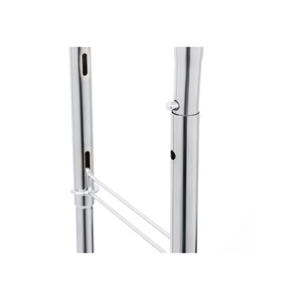 Porte-manteau sur pied mobile LINEA argenté