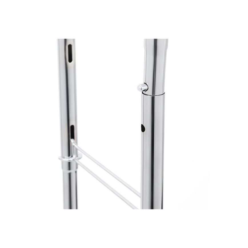 Porte-manteau sur pied mobile LINEA argenté