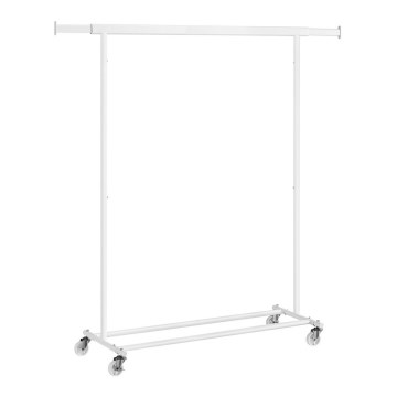 Porte-manteau sur pied mobile LINEA blanc