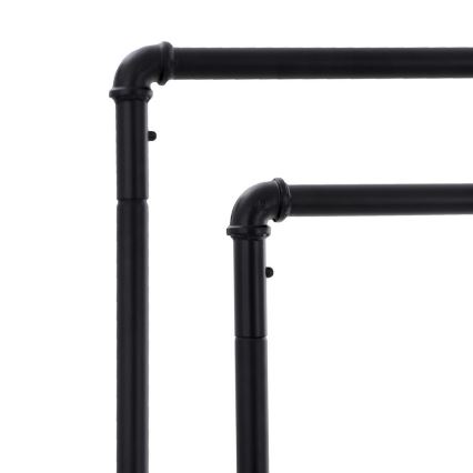 Porte-manteau sur pied mobile LINEA noir
