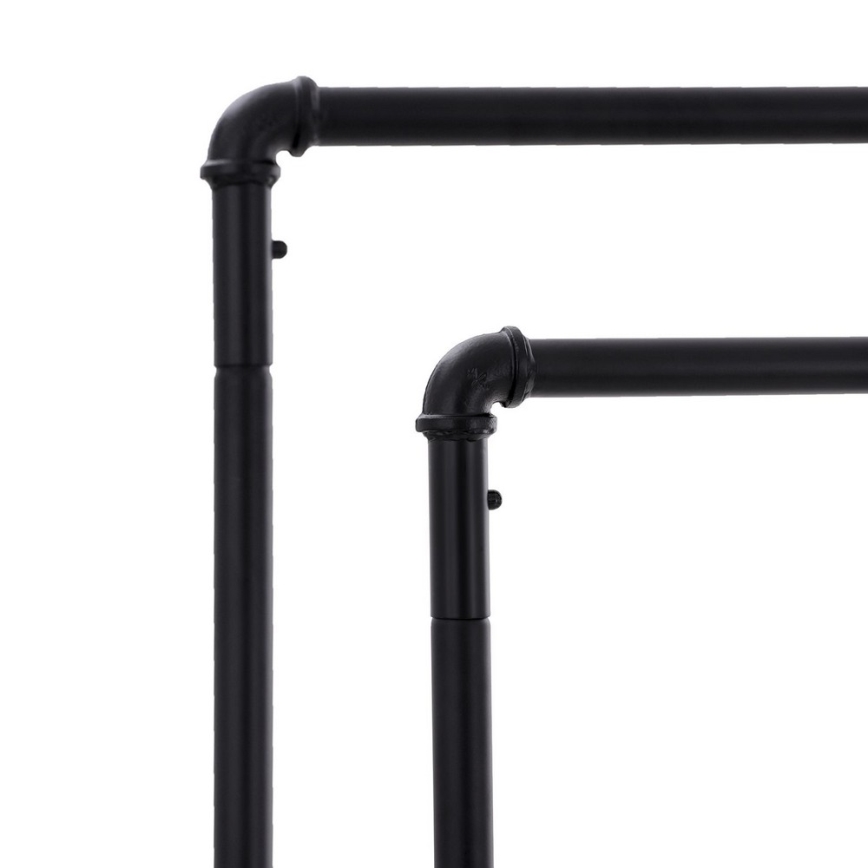 Porte-manteau sur pied mobile LINEA noir