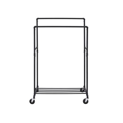 Porte-manteau sur pied mobile LINEA noir