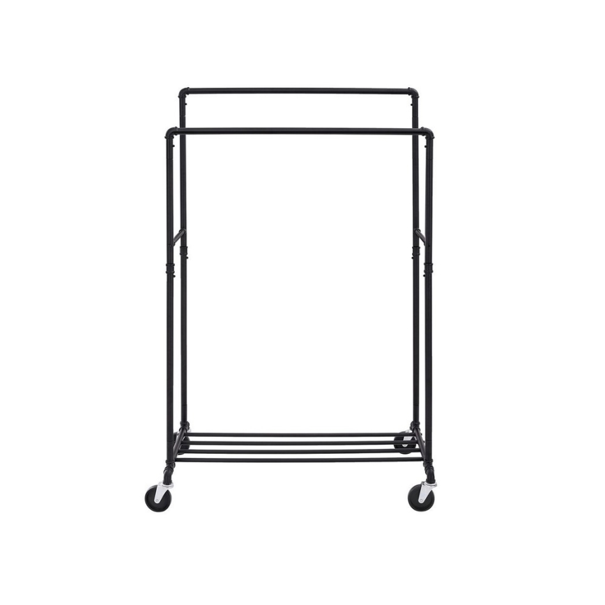 Porte-manteau sur pied mobile LINEA noir