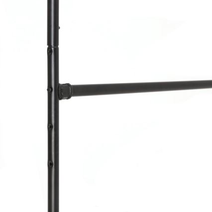 Porte-manteau sur pied mobile LINEA, noir