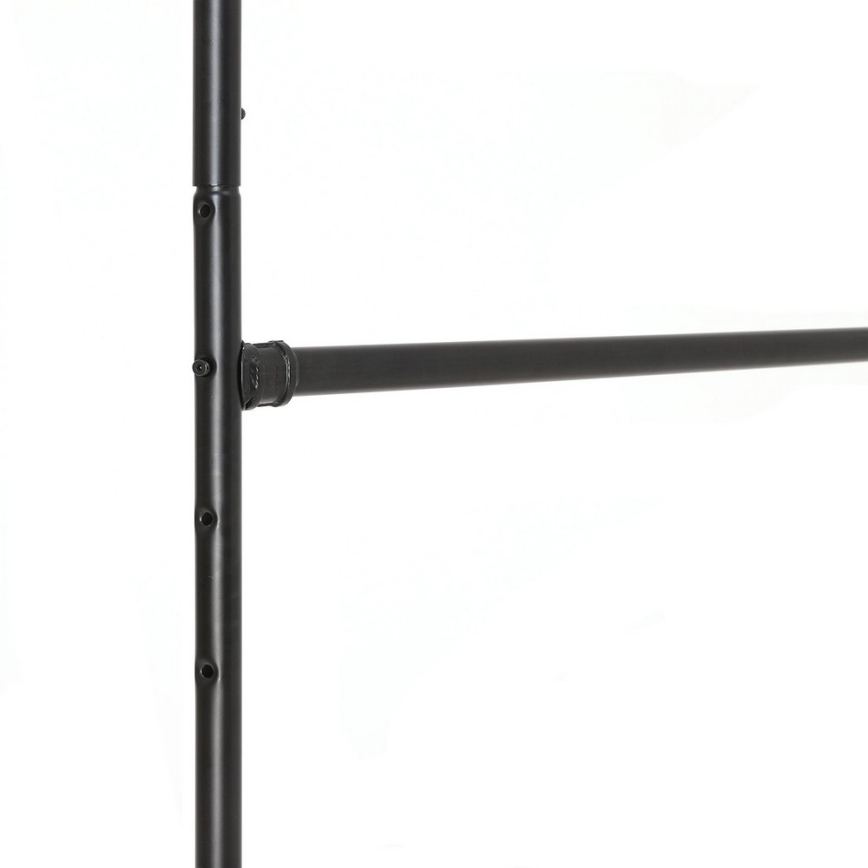 Porte-manteau sur pied mobile LINEA, noir