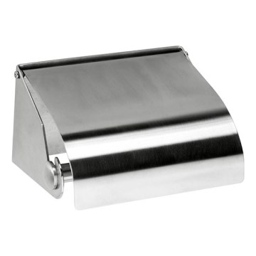 Porte-papier 14x8 cm inox/argenté