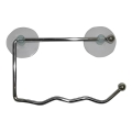 Porte-rouleau de papier toilette à ventouses 10x17 cm chrome brillant