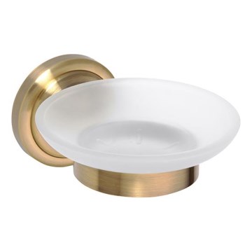 Porte-savon 11x6,5 cm, finition bronze