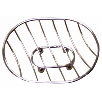Porte-savon en fil de fer 11x13,3 cm chrome brillant