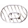 Porte-savon en fil de fer 11x13,3 cm chrome brillant