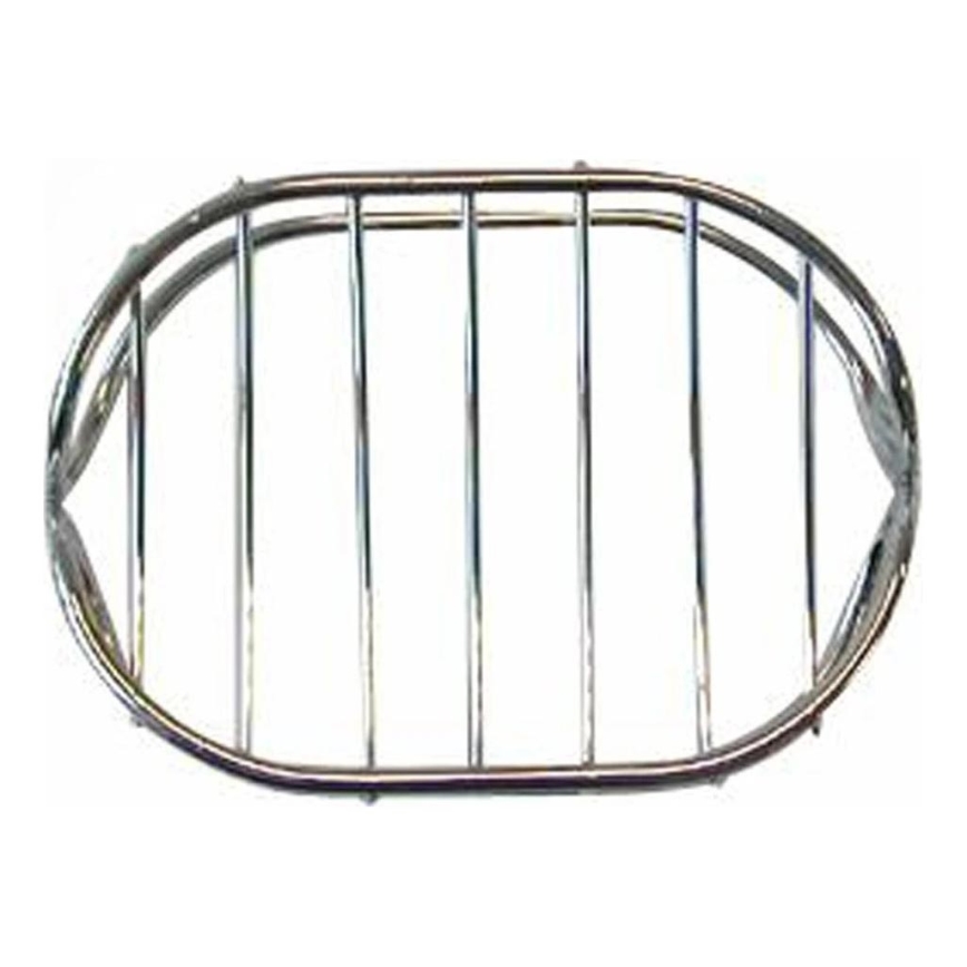 Porte-savon en fil de fer 8,4x10,7 cm chrome brillant